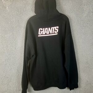 Vintage‎ New York Giants Hoodie Mens XL NFL Sweatshirt Single Stitch Faded Black